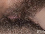 Preview 3 of Juicy hairy wet pussy gets creampie and continues to get fucked