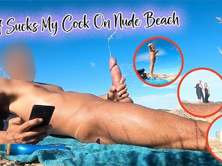 verified amateurs, exclusive, blowjob, nude beach