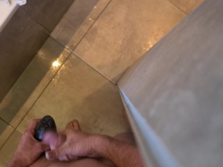 cumshot, handjob cumshot, shower masturbation, cumming