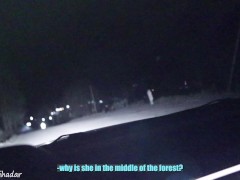 Жадно сосёт член публично в машине парню которого видит впервые 1/16