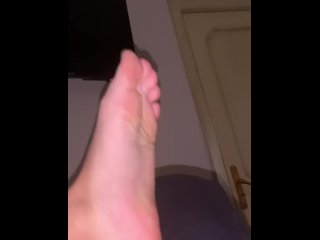 feet, vertical video, socks, double footjob