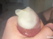Preview 5 of CUMMING Pulsating COCK inside Condoms!!!!