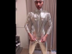 〈遼真〉全身タイツでオナニーしてみた❣️ - Screenshot 5 of 16 - Tight