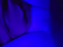 BBC blows his LOAD on MILF mound in BLUE light