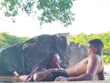 Trailer - Being fucked by her lover in the river in public and he came in my mouth