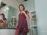 Preview 2 of Aunt Judy's - 47yo Redhead Amateur MILF Lansy in Sexy Red Lingerie
