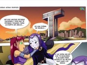 Preview 3 of Star Fire invites Raven and Robin to a threesome