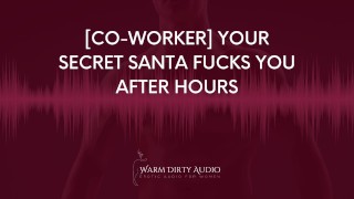 [Colega de trabalho] Your Secret Santa te fode depois de horas [Dirty Talk, áudio erótico para mulheres]