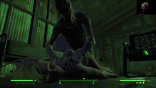 Gli zombi amano l'orgasmo bionda con grandi tette |Fallout 4 Mods Squirting Anale