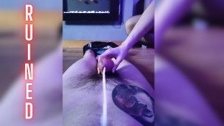 I put him on the floor and RUINED his orgasm yet again