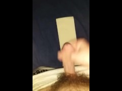 Wanking in my big Nike logo sweatpants after gym