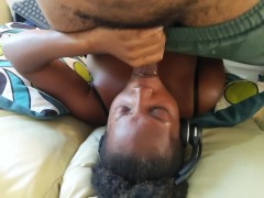 Bubble Butt Cute Ebony Slut Suck My Dick Then Take Backshots Even Blowjob Cumshot - Mastermeat1