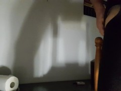 DOUBLE ANAL PENETRATION WITH A BIG PLUG AND A CHAIR