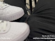 Preview 1 of Shoejob after the gym with my Puma Cali - Full video on my onlyfans
