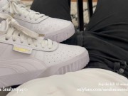 Preview 2 of Shoejob after the gym with my Puma Cali - Full video on my onlyfans
