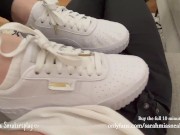 Preview 3 of Shoejob after the gym with my Puma Cali - Full video on my onlyfans