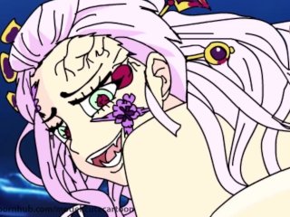 uncensored hentai, cartoon, nezuko, hot anime