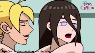Boruto and Hanabi have hard sex - hentai - cutecartoon