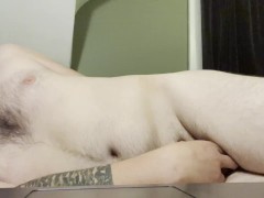 Sexy And Tatted Bi Dude Cum ALL OVER HIMSELF From Anal Pleasure - Screenshot 8 of 16 - Masturbation