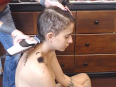 Head Shaving - Screenshot 10 of 16 - Short Hair Big Tits