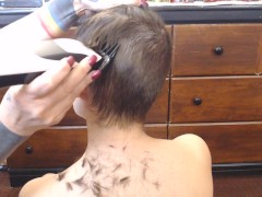 Head Shaving - Screenshot 5 of 16 - Short Hair Big Tits
