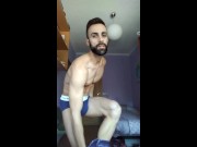 Preview 3 of HOT guy with a BIG COCK of 23 CM JERKING OFF in his room 🍆😏