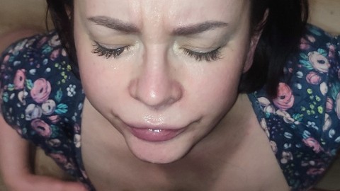 CUM IN MOM'S FRIEND'S MOUTH