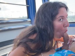 Публичный рискованный минет на колесе обозрения в парке аттракционов - Screenshot 7 of 16 - Public