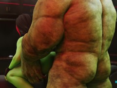 Hulk and She-Hulk having fun