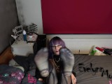 'Purple-haired Altgirl Shows Off Feet and Butthole' available now on MV, FSLY, and OF...