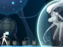 Alien quest EVE - Fodida por dus aliens futanaris