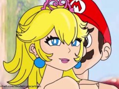 Mario and the princess peach - cutecartoon