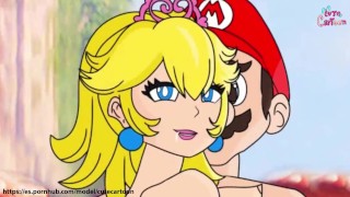 Mario e la principessa pesca - cutecartoon