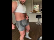 Preview 3 of OnlyFans Model Strips Clothes Off After Gym Poses Hard Cock