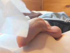 Cumming From Only The Feather-like Touch Of A Tissue On My Sensitive Dick :)