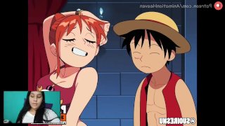 NAMI SEDUCES LUFFY TO KEEP HIS TREASURE IN EXCHANGE FOR A DELICIOUS UNCENSORED HENTAI FUCK