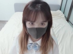 穿着JK黑丝足交勾引玩游戏的男朋友，结果被反推爆草 - Screenshot 10 of 16 - 素人