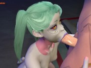 Preview 4 of Cyberpunk Edgerunners - Rebecca fucked 3D Futanari Animation