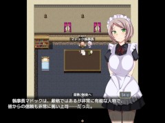 【#01 エロゲーム第三王女レナの秘密（体験版）実況】巨乳メイドが執事長にフェラで口内射精させられる…ファンタジー同人エロゲーム） 11/16