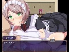 【#01 エロゲーム第三王女レナの秘密（体験版）実況】巨乳メイドが執事長にフェラで口内射精させられる…ファンタジー同人エロゲーム） 15/16