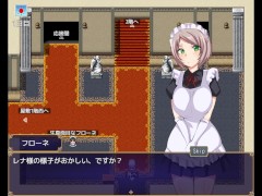 【#01 エロゲーム第三王女レナの秘密（体験版）実況】巨乳メイドが執事長にフェラで口内射精させられる…ファンタジー同人エロゲーム） 2/16