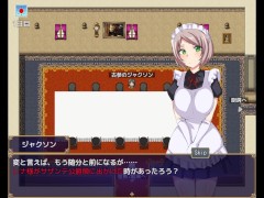【#01 エロゲーム第三王女レナの秘密（体験版）実況】巨乳メイドが執事長にフェラで口内射精させられる…ファンタジー同人エロゲーム） 4/16