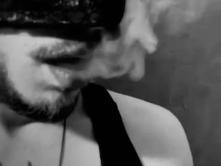 bisexual male, music, smoking 420, mask