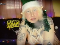 Elf smokes while staring at you