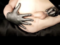 ASMR POV Petite stepdaughter's pussy stuffed with a 50 carat diamond butt plug. black Friday