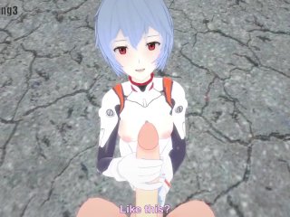 rei ayanami, sex, blue, cosplay