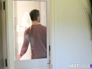 Preview 2 of Hunk Delivery Dude Flip Fucks Hairy Client - Donte Thick, Chris Knight - NextDoorRaw