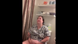 Peeing in the bathroom at work