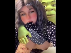 Shrek fucked my tight asshole