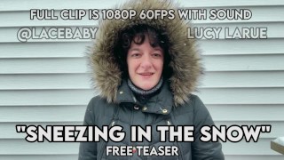 Estornudos en el Snow Remolque GRATIS Lucy LaRue @LaceBaby